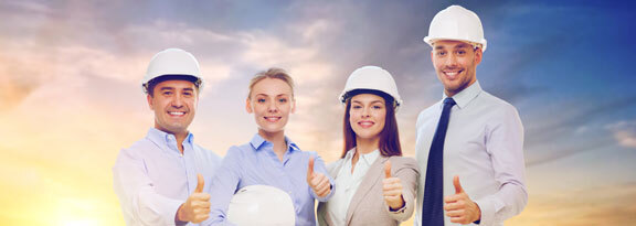 Pure Metallic Epoxy Floor This image shows a happy group of contractors.